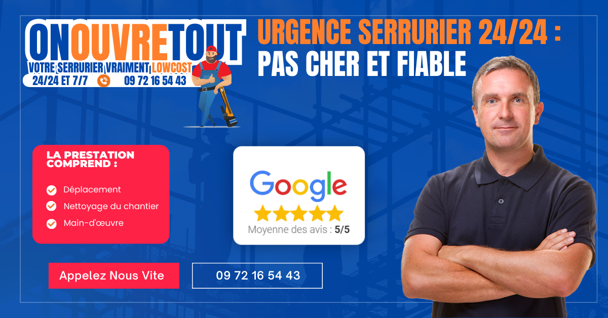 Urgence Serrurier 24/24