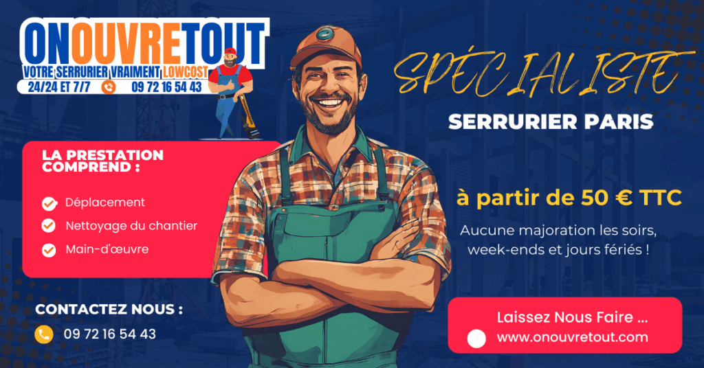 à propos de notre société de serruriers experts en idf